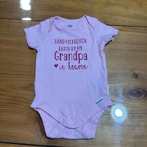 Gerber Pink Grandpa Tribute Bodysuit